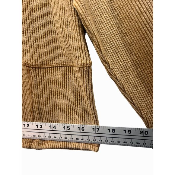 Wild Fable - Women's Ribbed Long Sleeve Crop Top - Brown - Extra Large - Picture 4 of 12